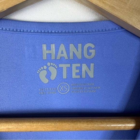 Hang Ten Light Persian Blue UPF 50 Long Sleeve Rash Guard Swim Shirt XS - Picture 6 of 7